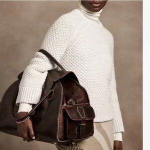 Banana Republic 100% Wool Popcorn Stitch Cable Knit Pullover Sweater | XS